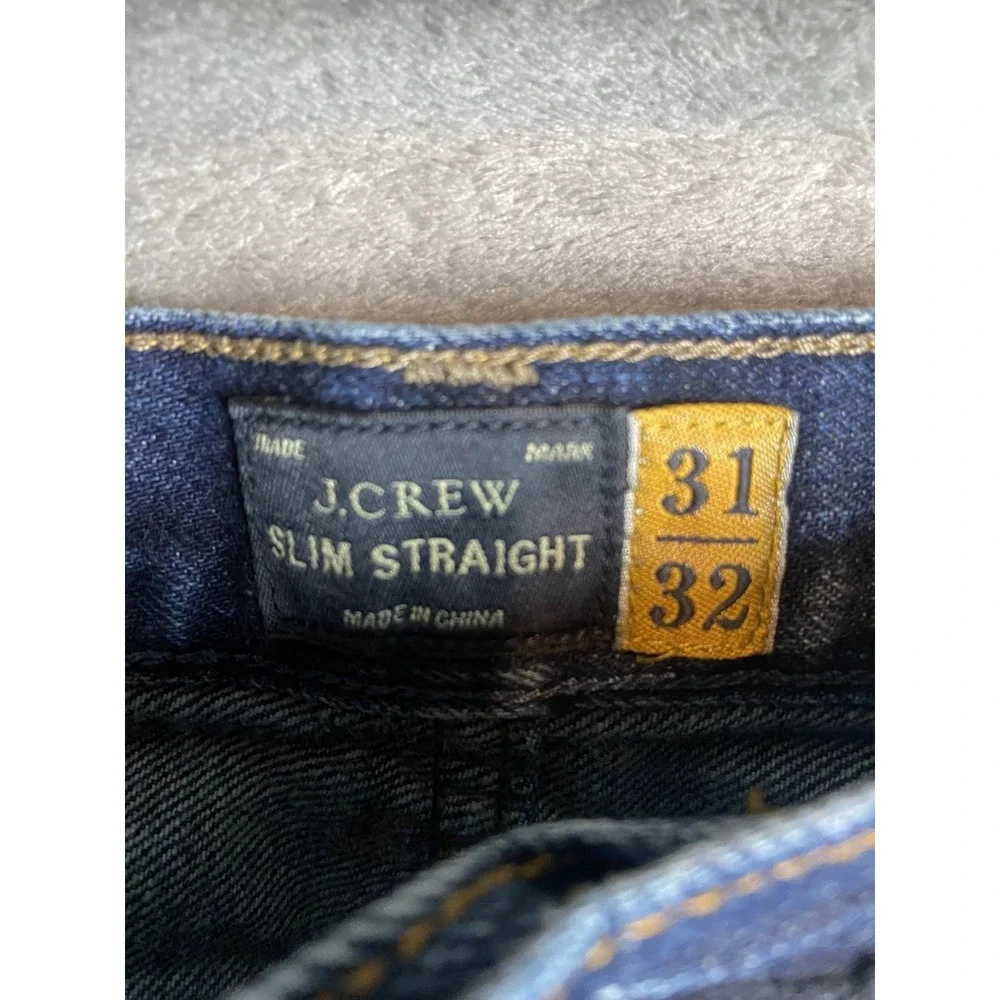 J.Crew Men's Slim Straight Jeans Blue Size 31x32 Denim